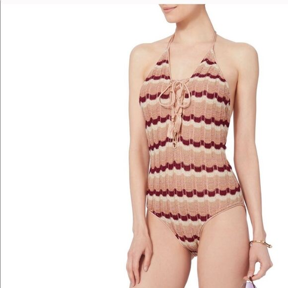 Suboo Blush Ombre One Piece Bathing Suit NWT - Picture 3 of 5